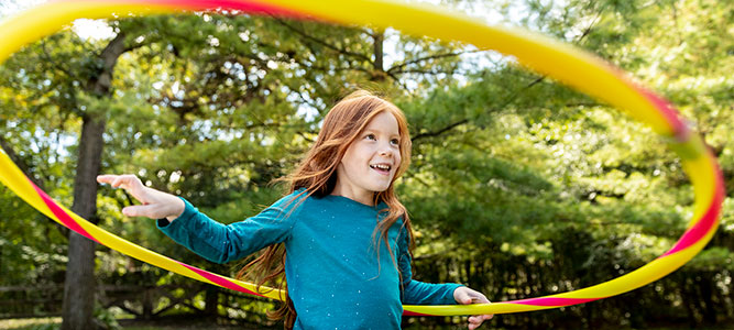 Yamamoto story / Marshfield Children's Hospital / girl hula hooping